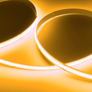 COB LED-Streifen 24V DC - 12W/m - 8mm - IP20 - 5 m Rolle - alle 4 cm kürzbar - indirekte beleuchtung gold