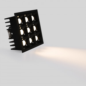 ED Einbaustrahler 18W - neun Spots - UGR18 - CRI90 - OSRAM LED - led deckenspots