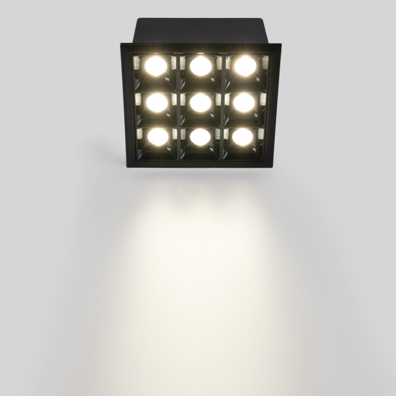 ED Einbaustrahler 18W - neun Spots - UGR18 - CRI90 - OSRAM LED - deckenspots ED Einbaustrahler 18W - neun Spots - UGR18 - CRI90 - OSRAM LED - deckenspots