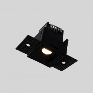 LED Einbaustrahler Gipskartonplatte 2W - UGR18 - CRI90 - Schwarz - blendfrei