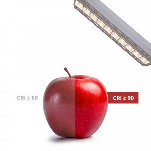 LED Einbauleuchte Gipskartonplatte 20W - UGR18 - CRI90 - Weiß - naturgetreue Farbwiedergabe