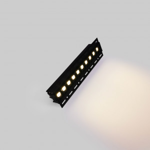 LED Einbaustrahler Gipskartonplatte - 20W - UGR18 - CRI90 - Schwarz, rechteckig - led beleuchtung innenraum