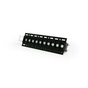 LED Einbauleuchte Gipskartonplatte - 20W - UGR18 - CRI90 - Schwarz, rechteckig - möbel hervorhebung