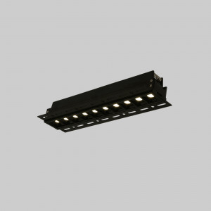 LED Einbauleuchte Gipskartonplatte - 20W - UGR18 - CRI90 - Schwarz, rechteckig - eckige deckenspots