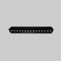 LED Einbauleuchte Gipskartonplatte - 30W - UGR18 - CRI90 - schwarz, rechteckig - museum