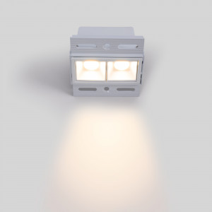 LED Einbauleuchte Gipskartonplatte - 4W - UGR18 - CRI90 - Weiß, eckig - zweiflammig