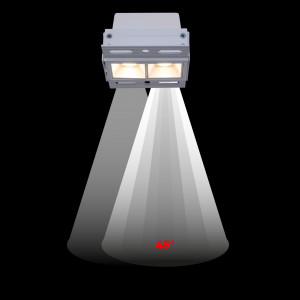 LED Einbauleuchte Gipskartonplatte - 4W - UGR18 - CRI90 - Weiß, eckig - 45° öffnungswinkel