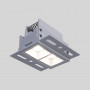 LED Einbaustrahler Gipskartonplatte - 4W - UGR18 - CRI90 - Weiß, eckig - wohnraum beleuchten