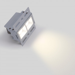 LED Einbauleuchte Gipskartonplatte - 4W - UGR18 - CRI90 - eckiges Gehäuse in Weiß