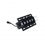 LED eckige Einbauleuchte Gipskartonplatte - 12W - UGR18 - CRI90 - schwarz, deckeneinbau