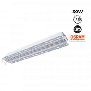 LED Einbaustrahler Gipskarton 30W UGR18 CRI90 Trimless hochwertige osram leds