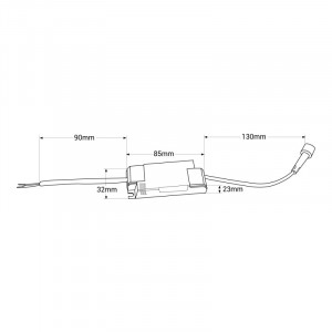 LED Einbaustrahler eckig 8W - Osram LED - UGR18 - 48x48mm Einbauöffnung - led treiber