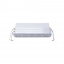 LED eckiger Einbaustrahler Gipskartonplatte - 12W - UGR18 - CRI90 - Weißes Gehäuse