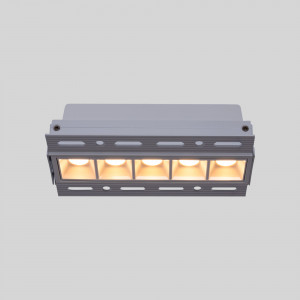 LED eckiger Einbaustrahler Gipskartonplatte - 12W - UGR18 - CRI90 - Weiß - blendfreie einbauspots