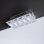 LED eckiger Einbaustrahler Gipskartonplatte - 12W - UGR18 - CRI90 - Weiß - einbauleuchte rigipsdecke