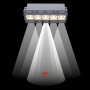 LED eckiger Einbaustrahler Gipskartonplatte - 12W - UGR18 - CRI90 - Weiß - 45° lichtaustritt
