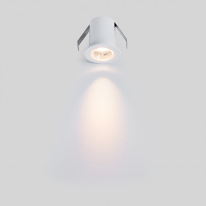 2W LED Einbaustrahler - Osram LED - UGR18 - Ø 25mm Einbau - weiß, rund - akzentbeleuchtung