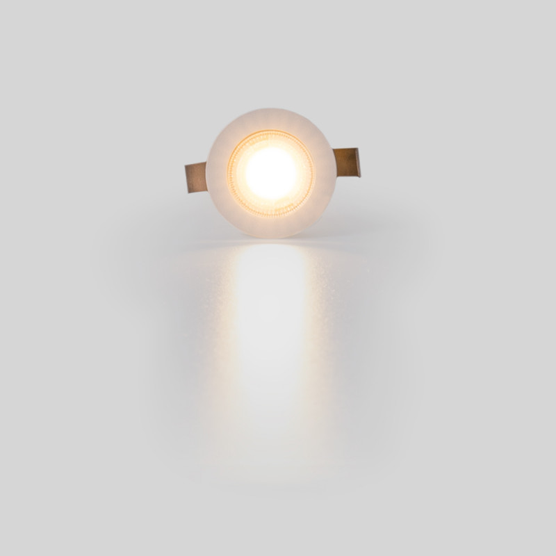 2W LED Einbaustrahler - Osram LED - UGR18 - Ø 25mm Einbau - weiß, rund - led deckenspot