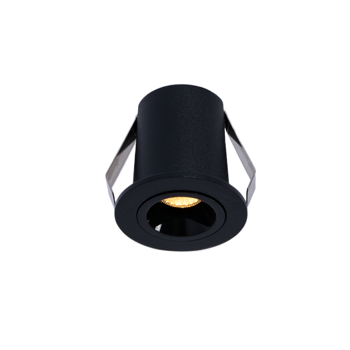 2W LED Einbaustrahler - Osram LED - UGR18 - Einbau Ø 25mm - rund, schwarz - led einbauspot