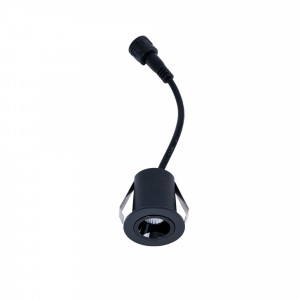 2W LED Einbaustrahler - Osram LED - UGR18 - Einbau Ø 25mm - rund, schwarz - akzentbeleuchtung