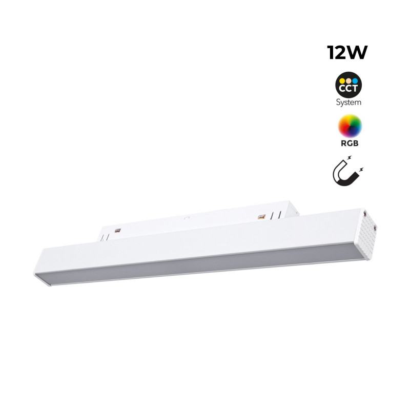 Opale Schienenleuchte für Magnetschienen RGB + CCT - 12W - Mi Light - Weiß - schienensystem magnet Opale Schienenleuchte für Magnetschienen RGB + CCT - 12W - Mi Light - Weiß - schienensystem magnet