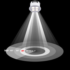 LED Einbauspot 8W, rund - Osram LED - UGR18 - Öffnung Ø 58mm - Weiß - led einbaustrahler gerichtetes licht