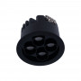 LED Einbauspot 8W, rund - Osram LED - UGR18 - Öffnung Ø 58mm - Schwarz - einbauspot einbaufedern