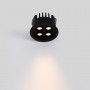LED Einbauspot 8W, rund - Osram LED - UGR18 - Öffnung Ø 58mm - Schwarz - led einbaustrahler flimmerfrei