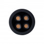 LED Einbauspot 8W, rund - Osram LED - UGR18 - Öffnung Ø 58mm - Schwarz - led einbaustrahler gerichtetes licht