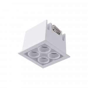 LED Einbaustrahler eckig 8W - Osram LED - UGR18 - 48x48mm Einbauöffnung - abstand deckenspots