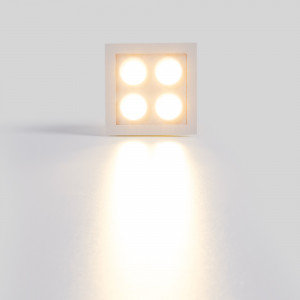LED Einbaustrahler eckig 8W - Osram LED - UGR18 - 48x48mm Einbauöffnung - led einbauspots