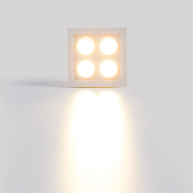 LED Einbaustrahler eckig 8W - Osram LED - UGR18 - 48x48mm Einbauöffnung - led einbauspots