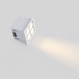 LED Einbaustrahler eckig 8W - Osram LED - UGR18 - 48x48mm Einbauöffnung - gebündelt