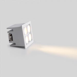 LED Einbaustrahler eckig 8W - Osram LED - UGR18 - 48x48mm Einbauöffnung - gerichtetes licht