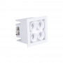 LED Einbaustrahler eckig 8W - Osram LED - UGR18 - 48x48mm Einbauöffnung - einbaufedern