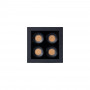 LED Einbaustrahler eckig 8W - Osram LED - UGR18 - 48 x 48 mm Einbauöffnung - deckenstrahler