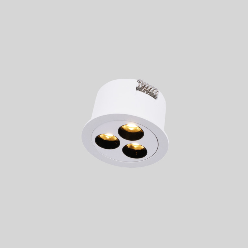 6W LED Einbaustrahler rund - UGR18 - Ø 55mm Einbauöffnung - einbaufedern