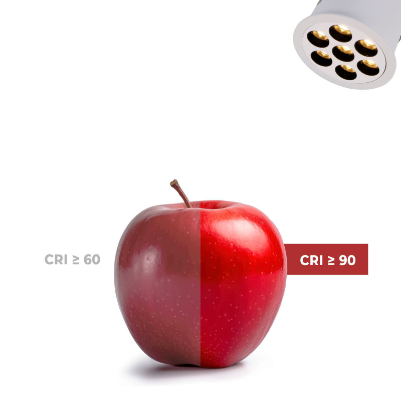 12W LED Einbaustrahler rund - UGR18 - Ø 70mm Einbauöffnung - farbtreue 12W LED Einbaustrahler rund - UGR18 - Ø 70mm Einbauöffnung - farbtreue