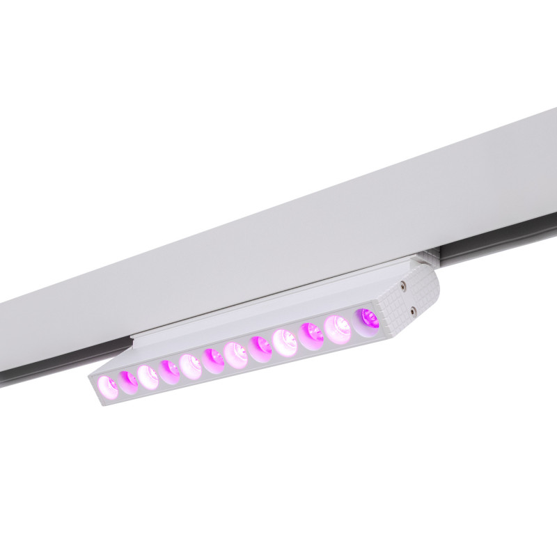 Magnetische Lampe Schienensystem, schwenkbar RGB + CCT 6W MiLight UGR18 pink rosa lichtfarbe Magnetische Lampe Schienensystem, schwenkbar RGB + CCT 6W MiLight UGR18 pink rosa lichtfarbe