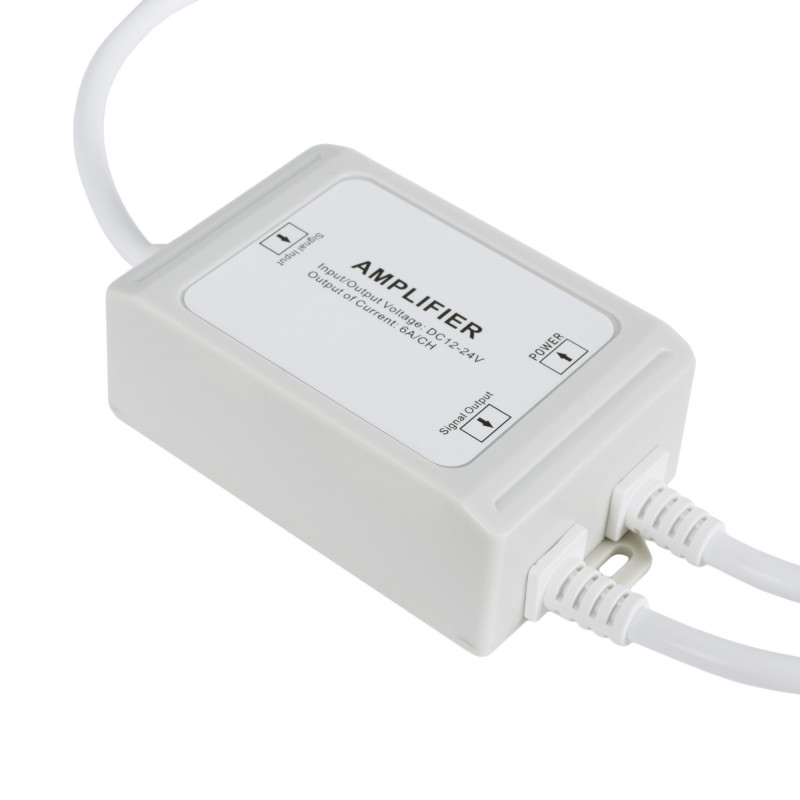 Signalverstärker Repeater wasserdicht, einfarbig 12-24V DC 6A/Kanal IP67 LED Streifen lange Strecken