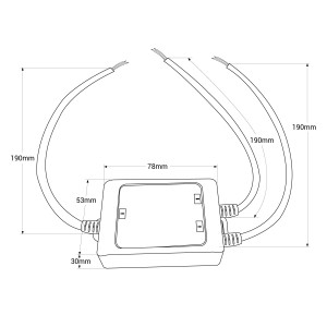 Signal Verstärker Repeater wasserdicht, einfarbig 12-24V DC 6A/Kanal IP67 abmessungen