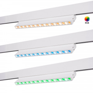 Magnetische Lampe Schienensystem, schwenkbar RGB + CCT 12W MiLight UGR18 alle lichtfarben