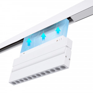 Magnetische Lampe Schienensystem, schwenkbar RGB + CCT 6W MiLight UGR18 magnetisch anbringen