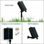 Solarleuchte Lichterkette für Außen - 15 x LED Lampen E27 IP44 10m solarmodul erde, rasen, sand, wand