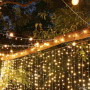 LED Vorhang 1,5m x 90cm - 100 Lichter Warmweiß led party, event
