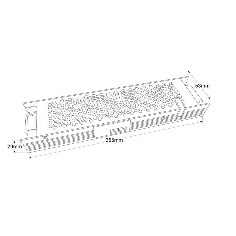 Netzteil 48V DC 300W 6,3A abmessungen