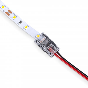 SMD LED Streifen zu Kabel Hippo Verbinder 8mm PCB 2polig 24V led streifen verbinden