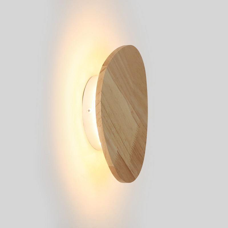 Wandleuchte aus Holz ECLIPSE 3, warm 8W indirekte beleuchtung