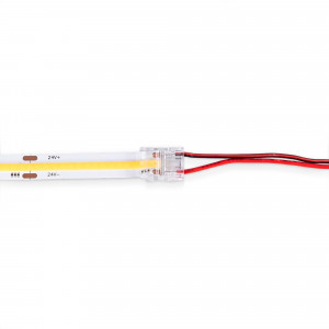 Hippo Schnellverbinder COB Streifen zu Kabel PCB 10mm 2-polig 24V led streifen an kabel anschliessen