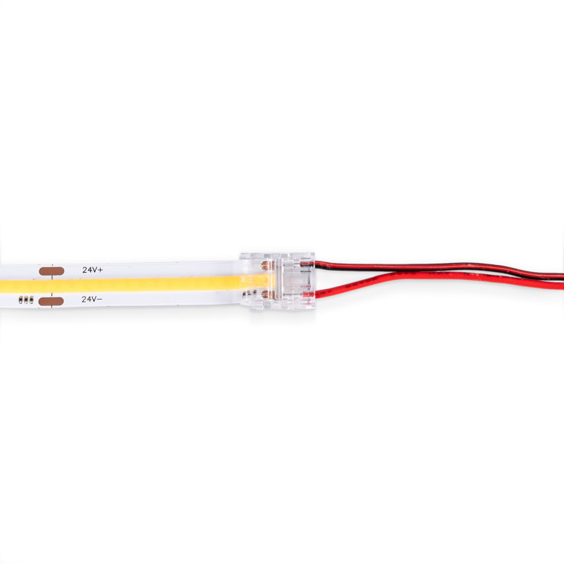Hippo Schnellverbinder COB Streifen zu Kabel PCB 10mm 2-polig 24V led streifen an kabel anschliessen Hippo Schnellverbinder COB Streifen zu Kabel PCB 10mm 2-polig 24V led streifen an kabel anschliessen